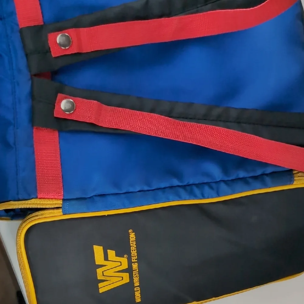 Vintage WWF Superstars Wrestling Bookbag Backpack 1991!!!!